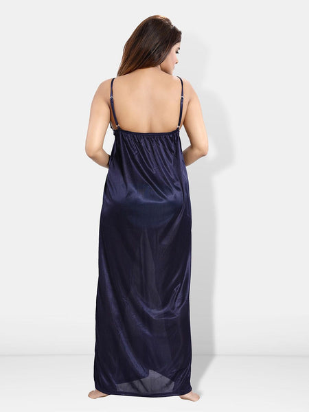 Be You 6 Pieces Satin Maxi Nightdress