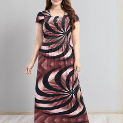 Be You Printed Square Neck Maxi Nightdress