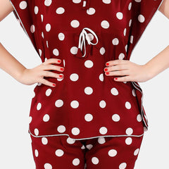 Be You Polka Dots Printed Night Suit