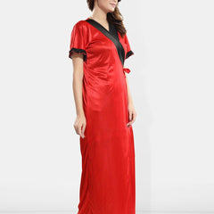 Be You Satin Maxi Wrap Nightdress