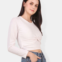 Be You Twisted Cotton Crop Top
