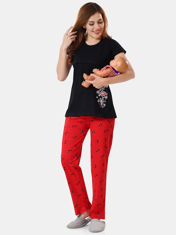 Be You Printed Maternity Night Suit