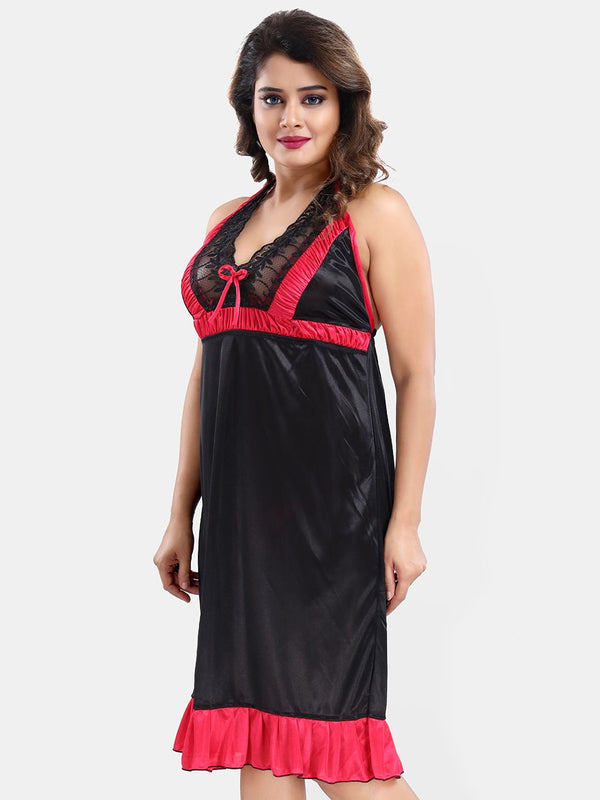 Be You Satin Wrap Nightdress With Robe
