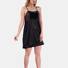 Be You Square Neck Lace Up Details Satin Maxi Nightdress With Robe