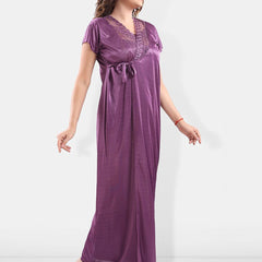 Be You Satin Maxi Nightdress With Robe