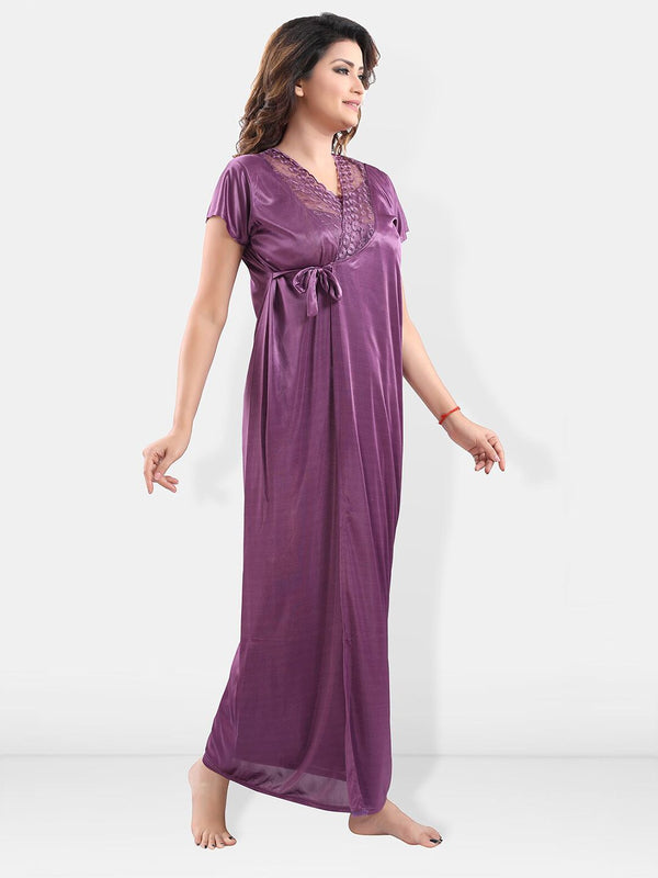 Be You Satin Maxi Nightdress With Robe