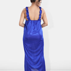 Be You Maxi Satin Wrap Nightdress With Robe