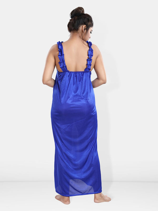 Be You Maxi Satin Wrap Nightdress With Robe