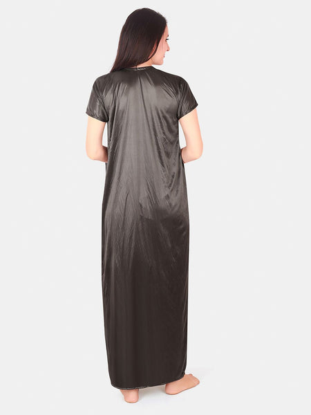Be You Floral Lace Satin Maxi Nightdress With Robe