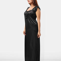 Be You Square Neck Sleeveless Satin Maxi Nightdress