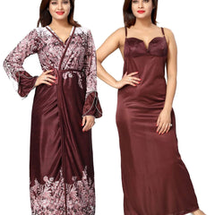 Be You Women Maxi Nightdress with Robe