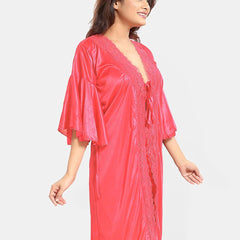 Be You Women Solid Above Knee Nightdress