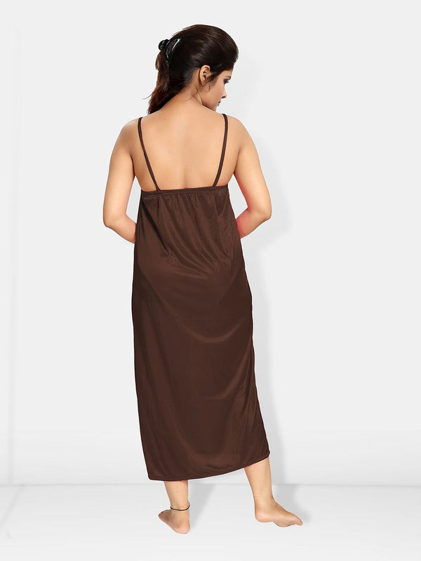 Be You V-Neck Satin Maxi Nightdress With Robe