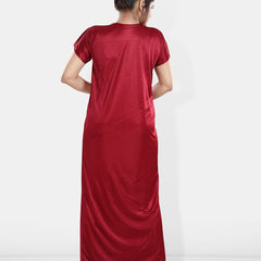 Be You Maxi Satin Wrap Nightdress With Robe