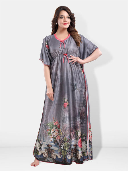 Be You Floral Printed Kaftan Nightdress