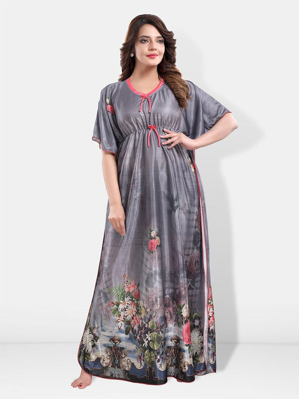 Be You Floral Printed Kaftan Nightdress