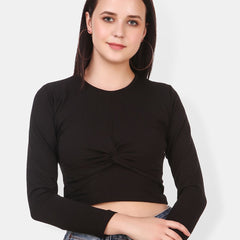 Be You Twisted Cotton Crop Top