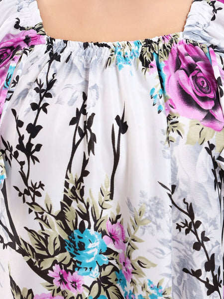 Be You Floral Printed Satin Maxi Nightdress