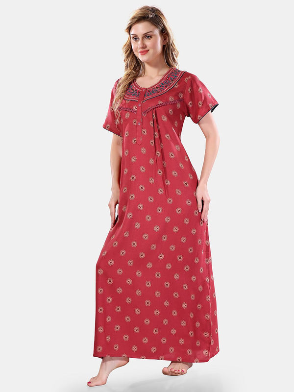 Be You Floral Printed Maxi Nightdress