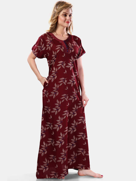 Be You Floral Printed Maxi Nightdress