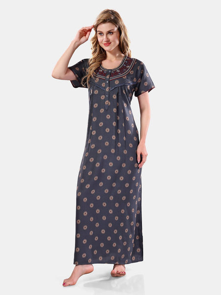 Be You Floral Printed Maxi Nightdress