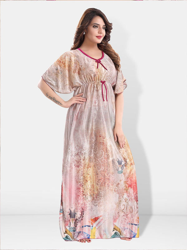 Be You Printed Maxi Kaftan Nightdress