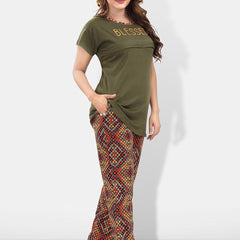 Be You Typography Printed Maternity Night Suit