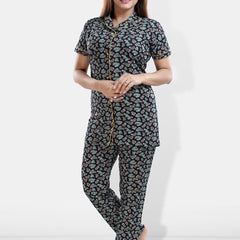 Be You Ethnic Motifs Printed Shirt With Pyjamas