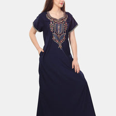 Be You Floral Embroidered Maxi Nightdress