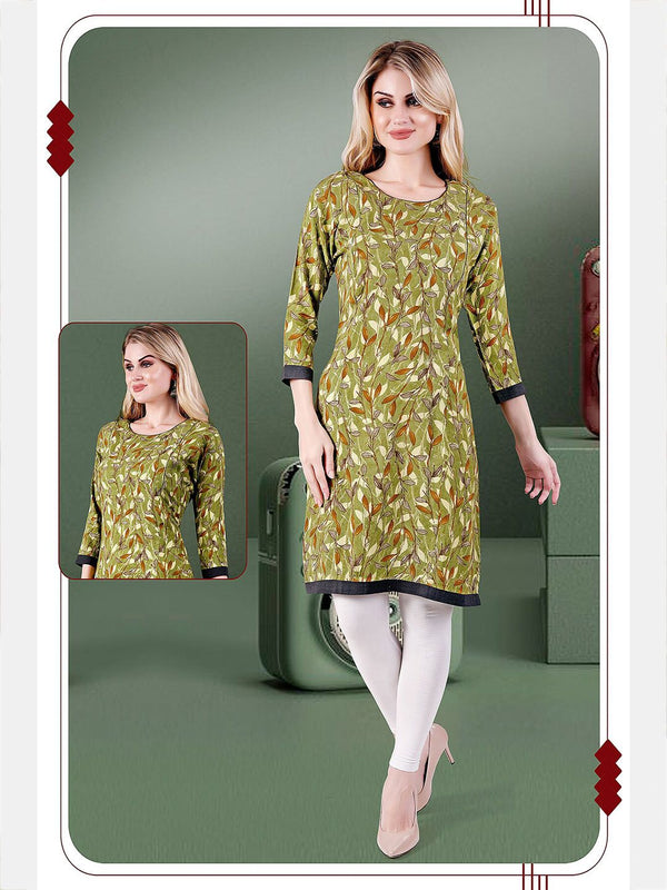 Be You Floral Printed Maternity Straight Kurta