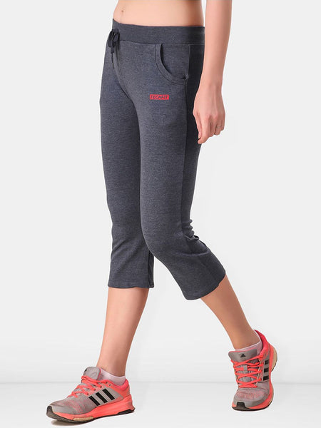 Be You Women Solid Cotton Three Fourth-Length Tights