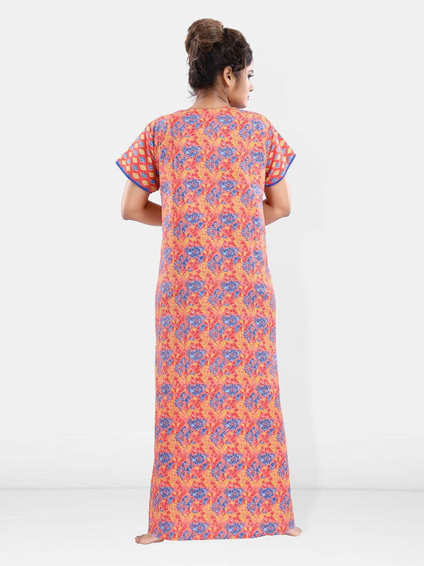 Be You Printed Pure Cotton Maxi Nightdress