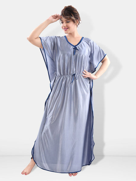 Be You V-Neck Satin Maxi Kaftan Nightdress