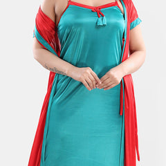 Be You V-Neck Maxi Nightdress With Robe