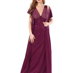 Be You Satin Maxi Nightdress With Robe