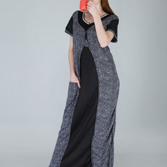 Be You Women Printed Satin Maxi Nightdress