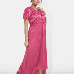 Be You Maxi Satin Wrap Nightdress With Robe