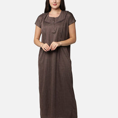 Be You Striped Maternity & Feeding Maxi Nightdress