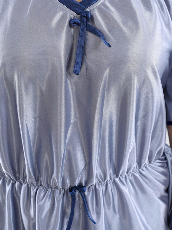 Be You V-Neck Satin Maxi Kaftan Nightdress