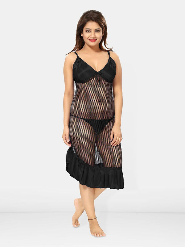Be You V-Neck Maxi Wrap Nightdress