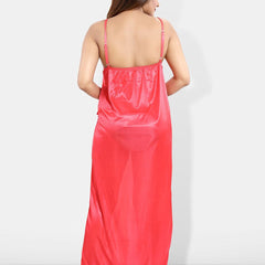 Be You 6 Pieces Satin Maxi Nightdress