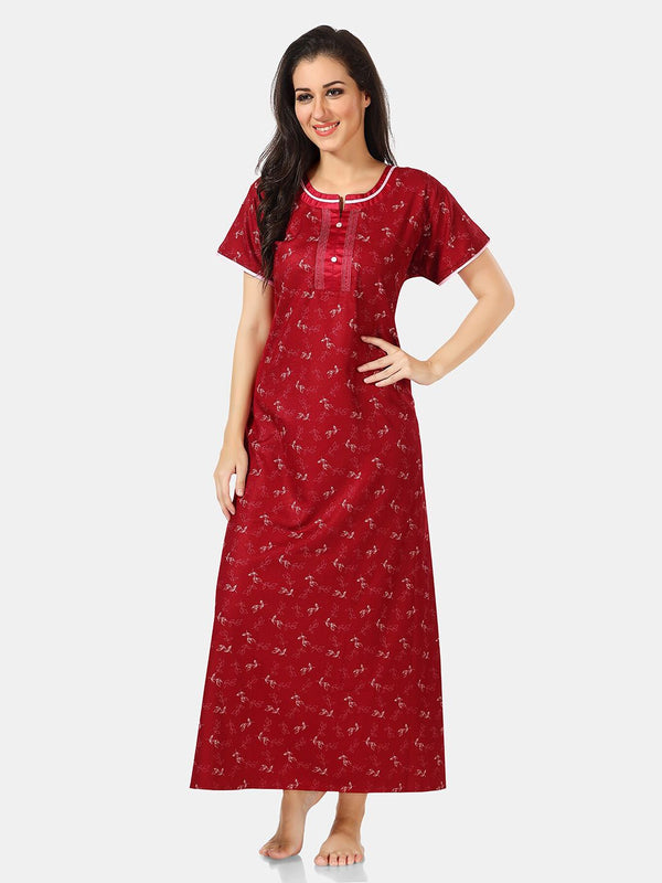 Be You Printed Maxi Nightdress