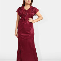 Be You Lace Satin Maxi Nightdress