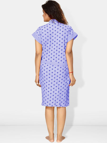 Be You Women Printed Cotton Anti-bacterial Super Soft Bath Robe With Belt