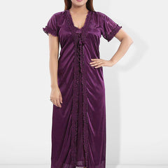 Be You Satin Maxi Nightdress with Robe