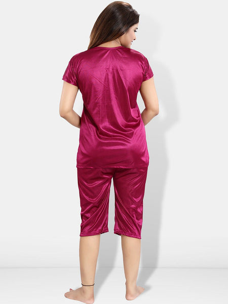 Be You Pack Of 6 Satin Maxi Wrap Nightdress With Lingerie Set