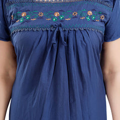 Be You Floral Embroidered Maxi Sweat Nightdress