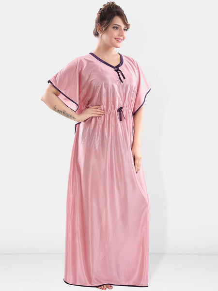 Be You V-Neck Satin Maxi Kaftan Nightdress