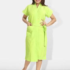Be You Women Cotton Anti-bacterial Super Soft Bath Robe With Belt