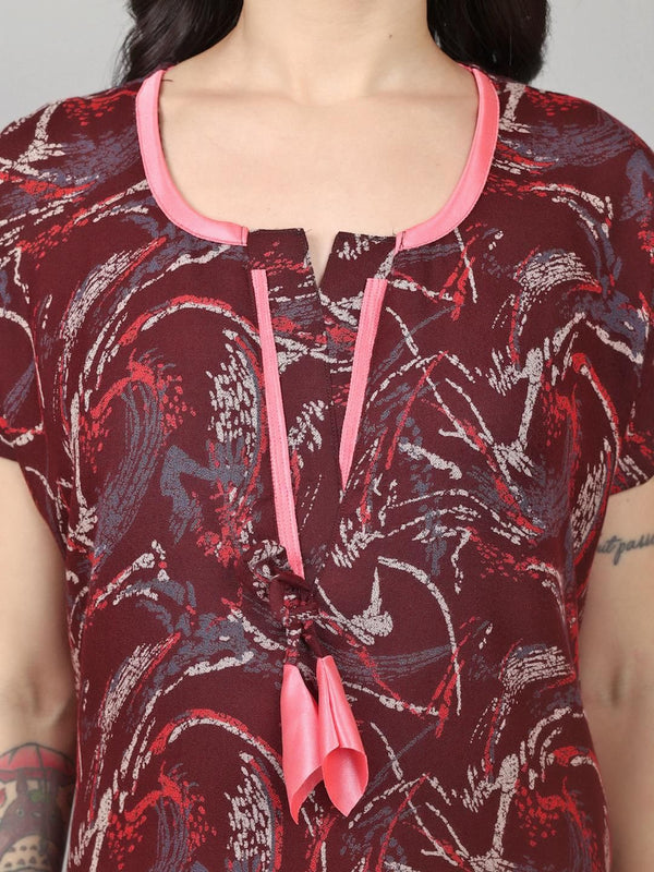 Be You Printed Maxi Nightdress
